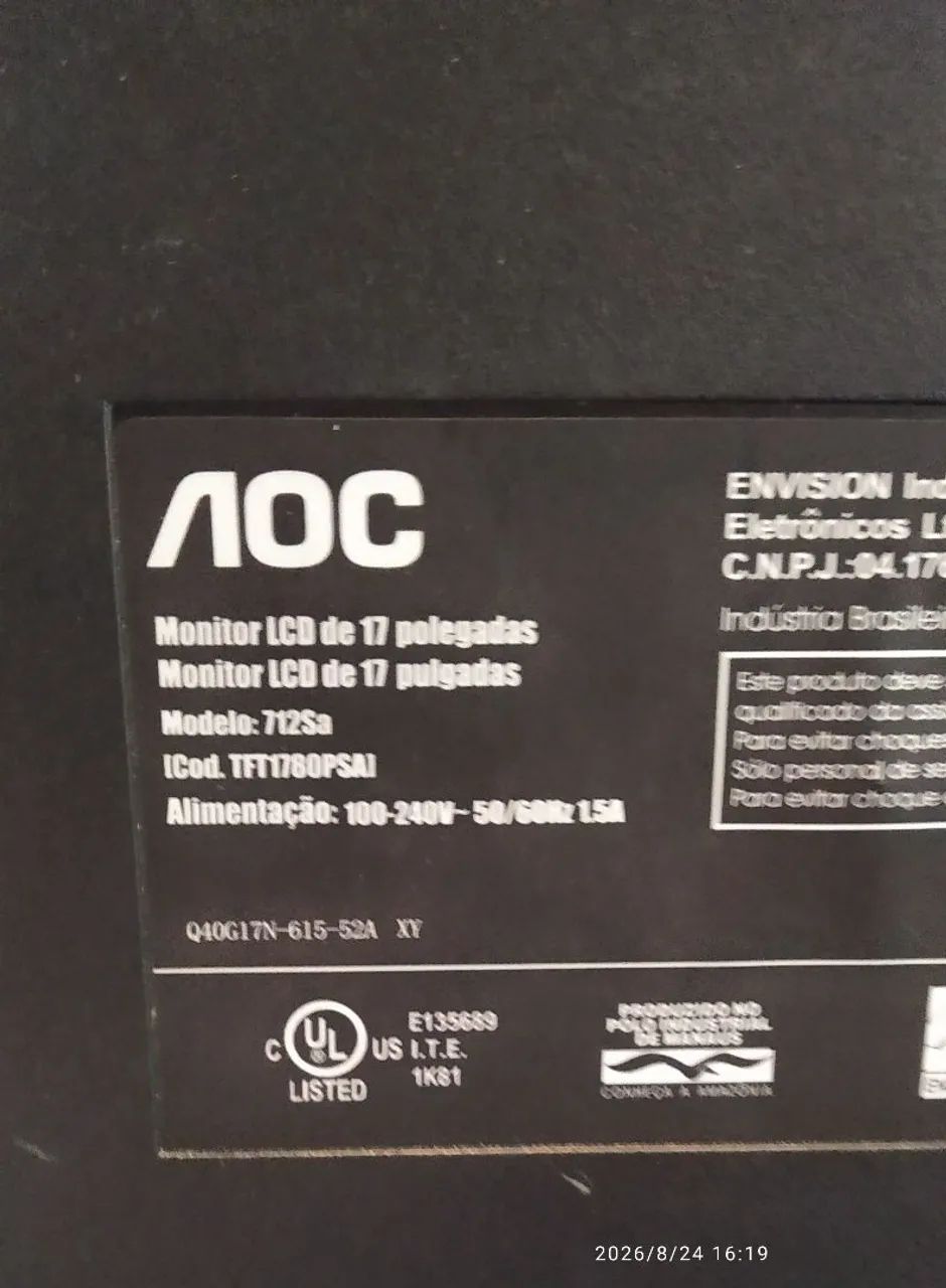 monitor AOC 17"    - Foto 3