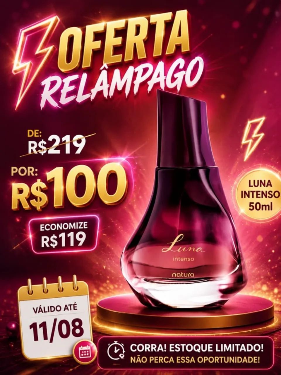 Deo parfum Luna Intenso 50ml Oferta Relampago