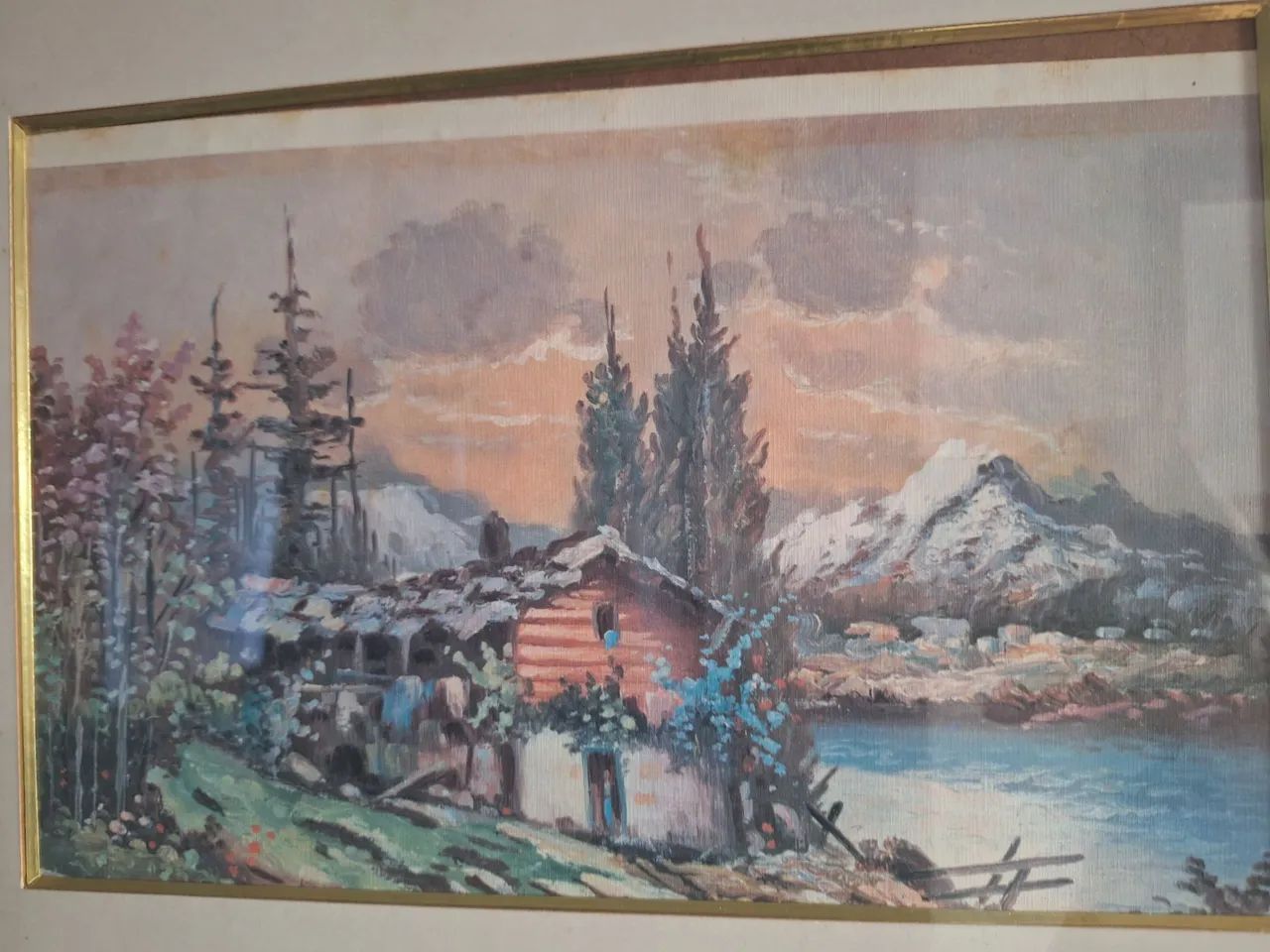 Quadro  clássico antigo paisagem - Foto 2