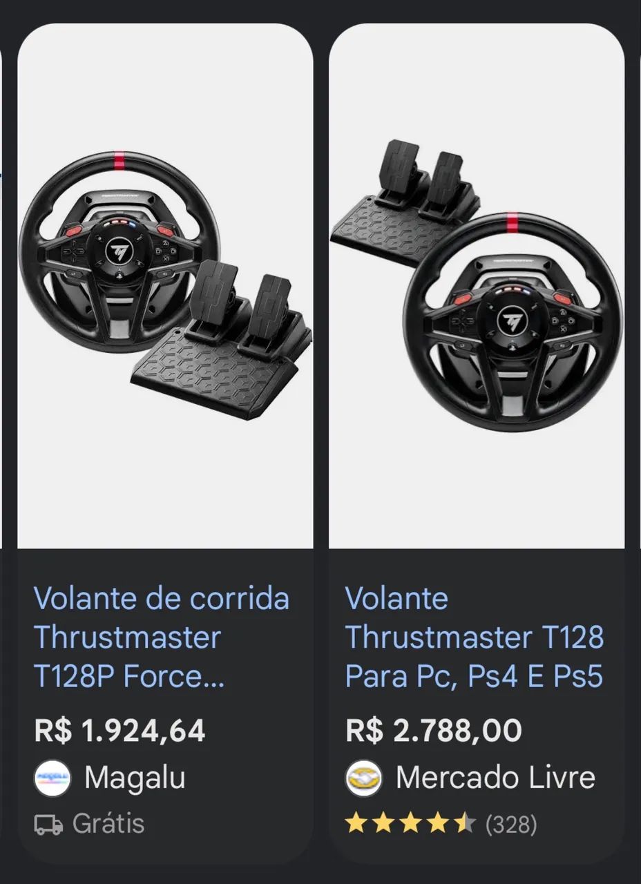 Volante Thrustmaster T128 - PS5 e PC - Foto 4