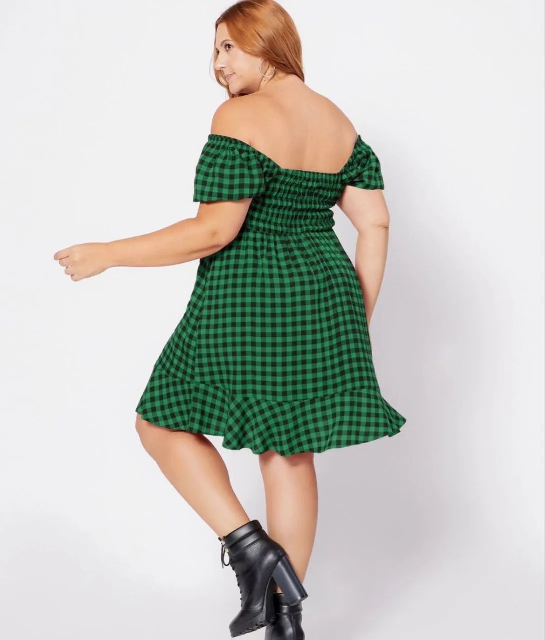 Vestido xadrez plus size 46 - Foto 2