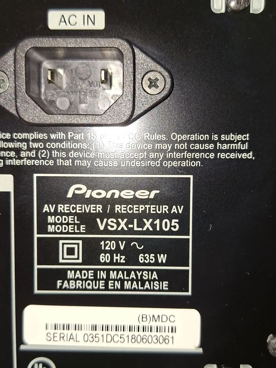Receiver pioneer elite VSX-LX105  - Foto 5