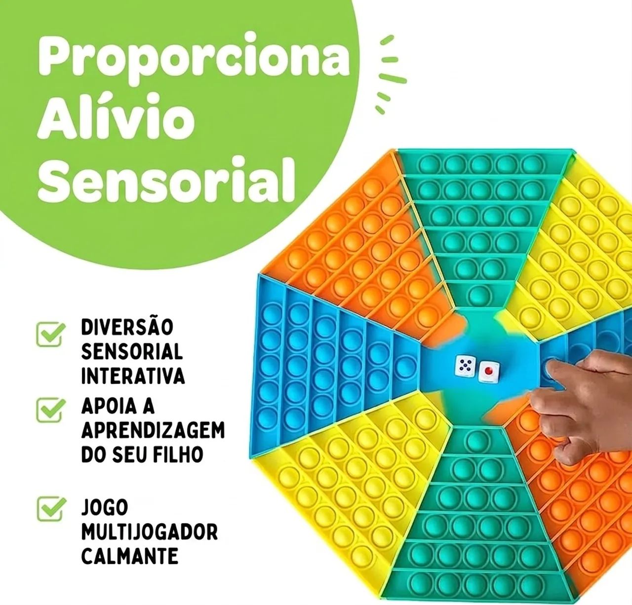 Tabuleiro de jogo tipo Pop It - Foto 2