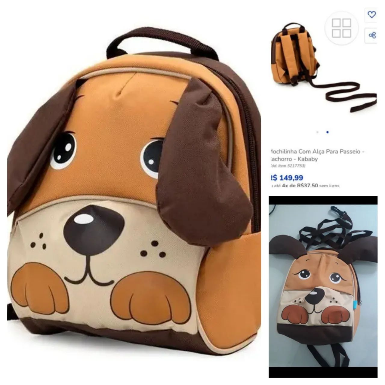 Bolsa Kababy com alça. Produto novo
