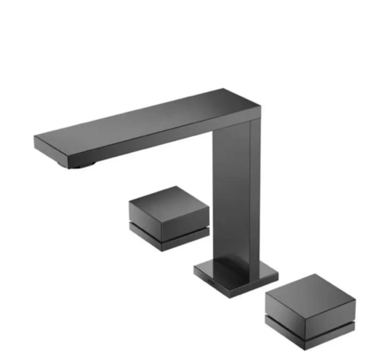 Misturador Lavatorio de Mesa Bica Baixa Minima Grafite Escovado Docol