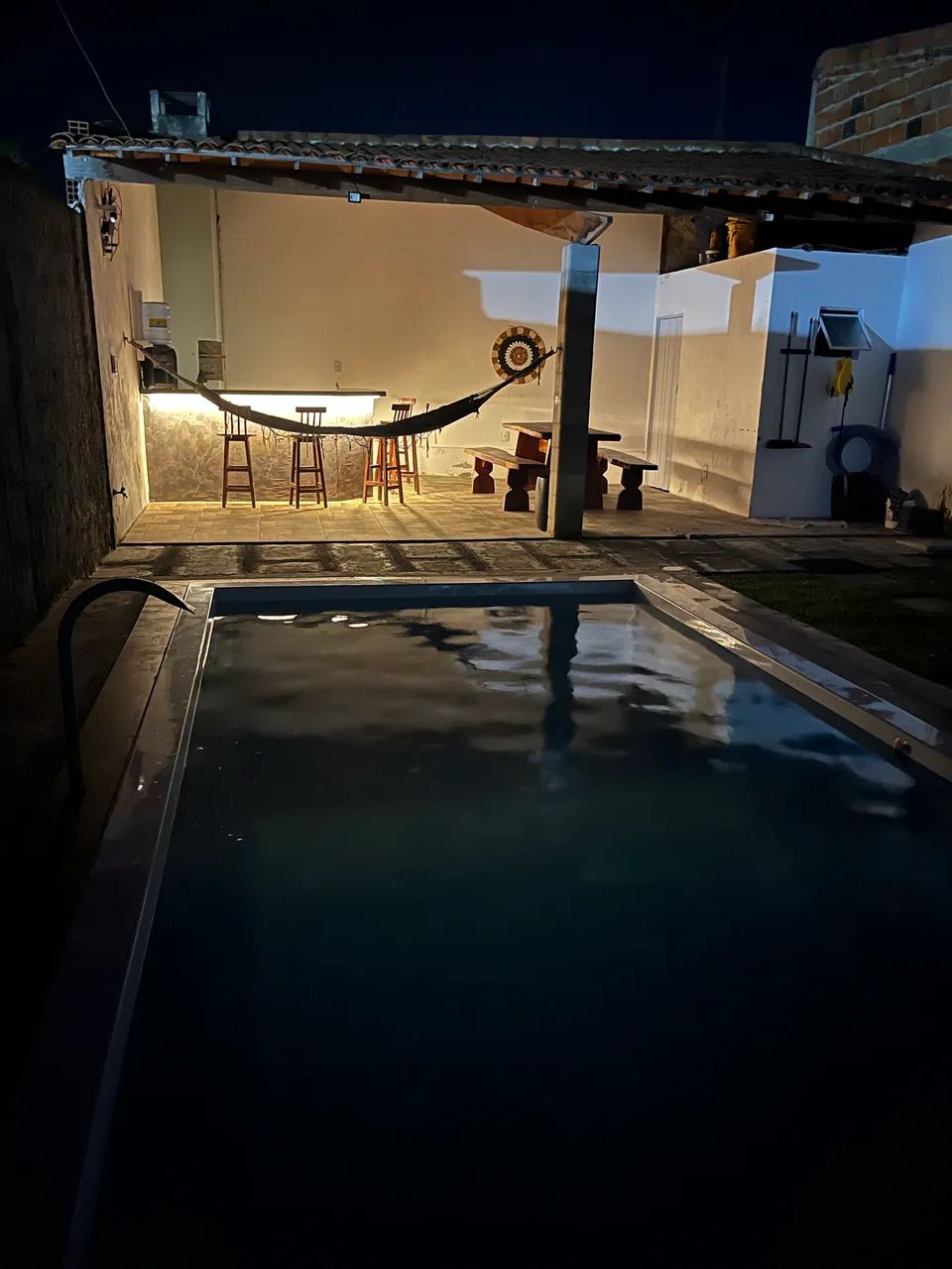 Terreno com piscina 8x25 Tijuca. 