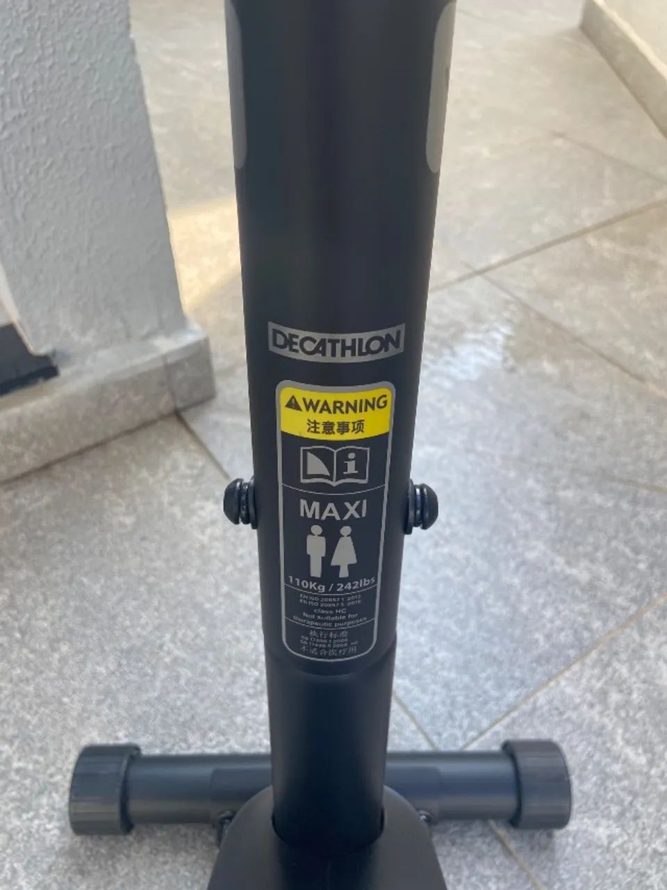 Bicicleta Ergométrica de Treino Essential Domyos Preta - Foto 5
