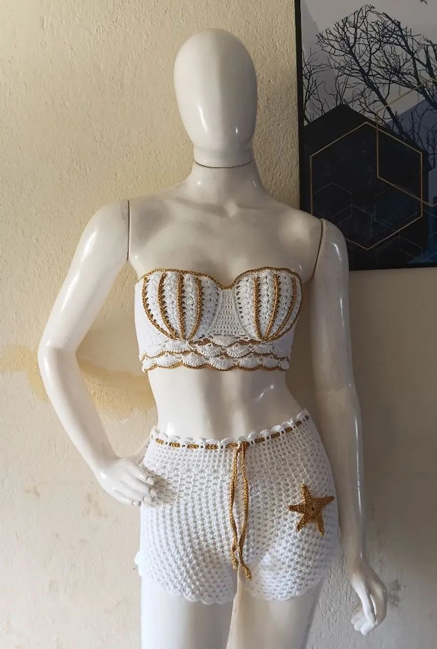 Roupa em crochê 