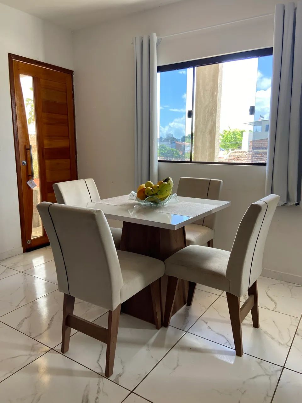 Dining Table Set with 4 Chairs, MDF64994315314050120