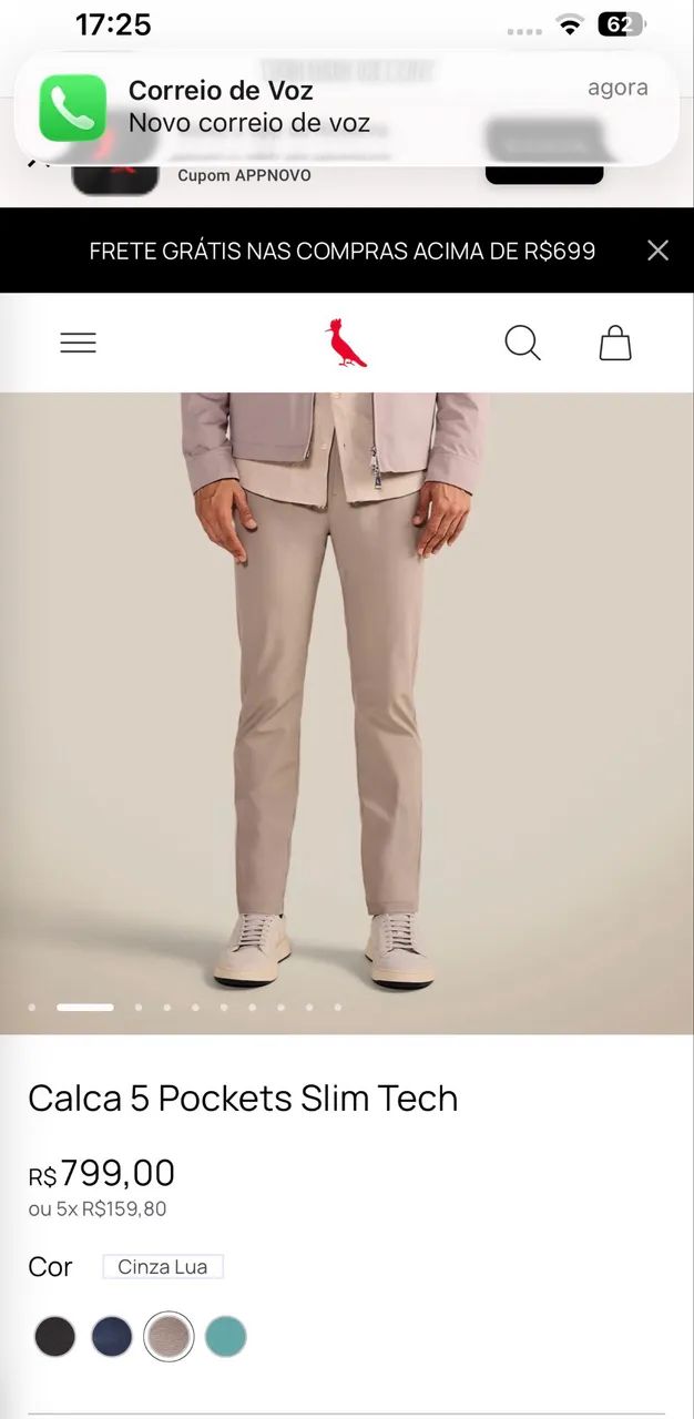 Calça slim tech reserva - Foto 4