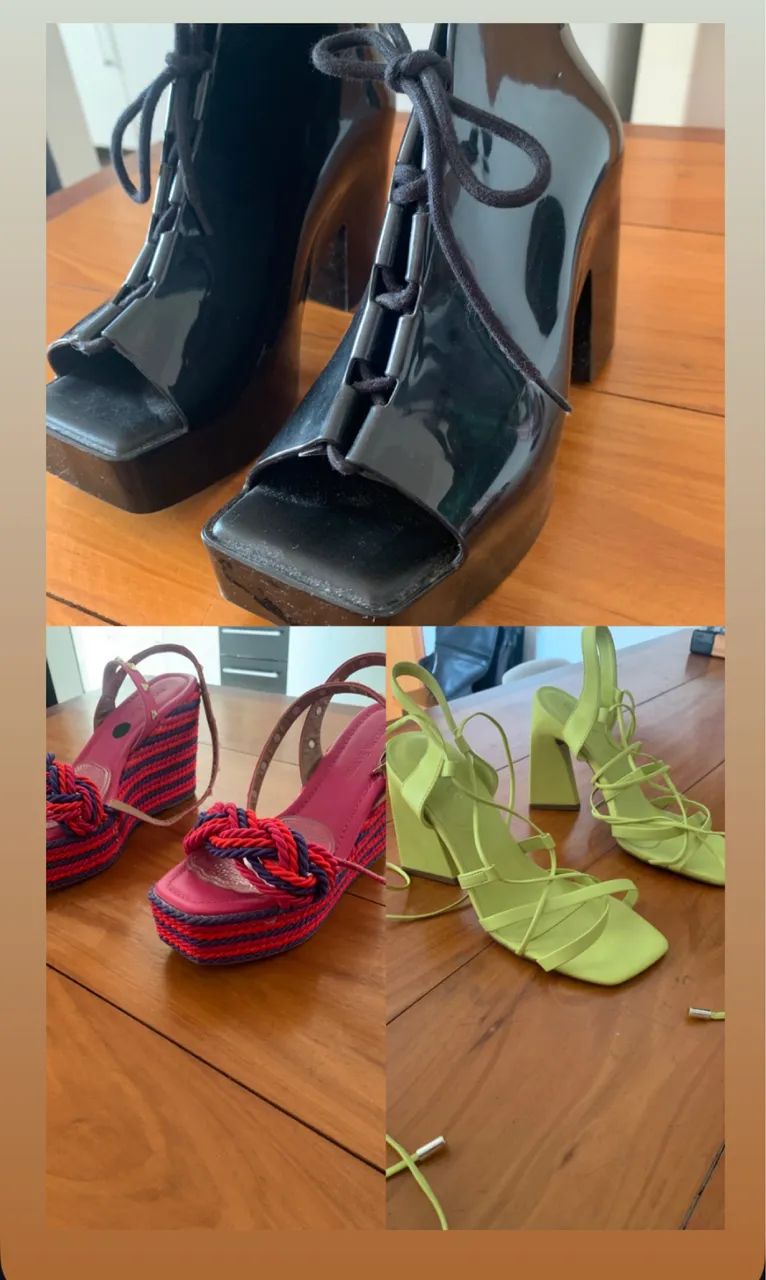 Conjunto de Sandálias (01 Melissa + 02) 