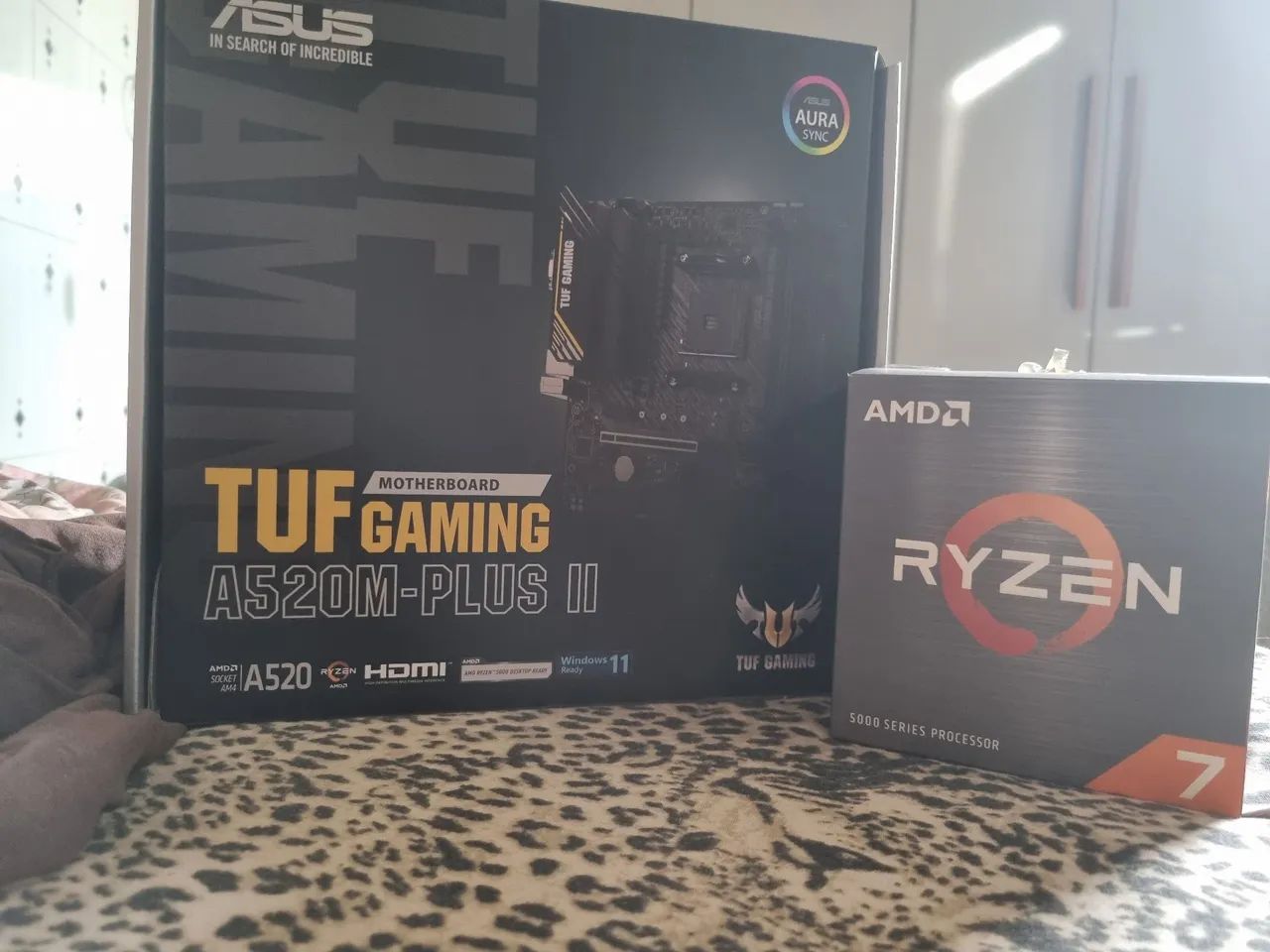 AMD ryzen 5700 + placa mãe tuff gaming plus a520 plus 2 - Foto 3
