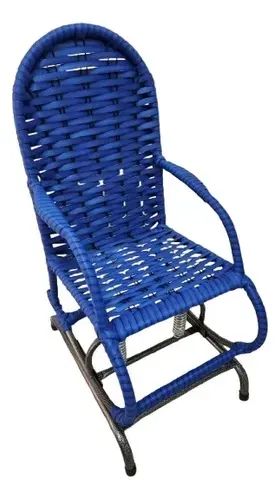 Cadeira de balanço infantil azul