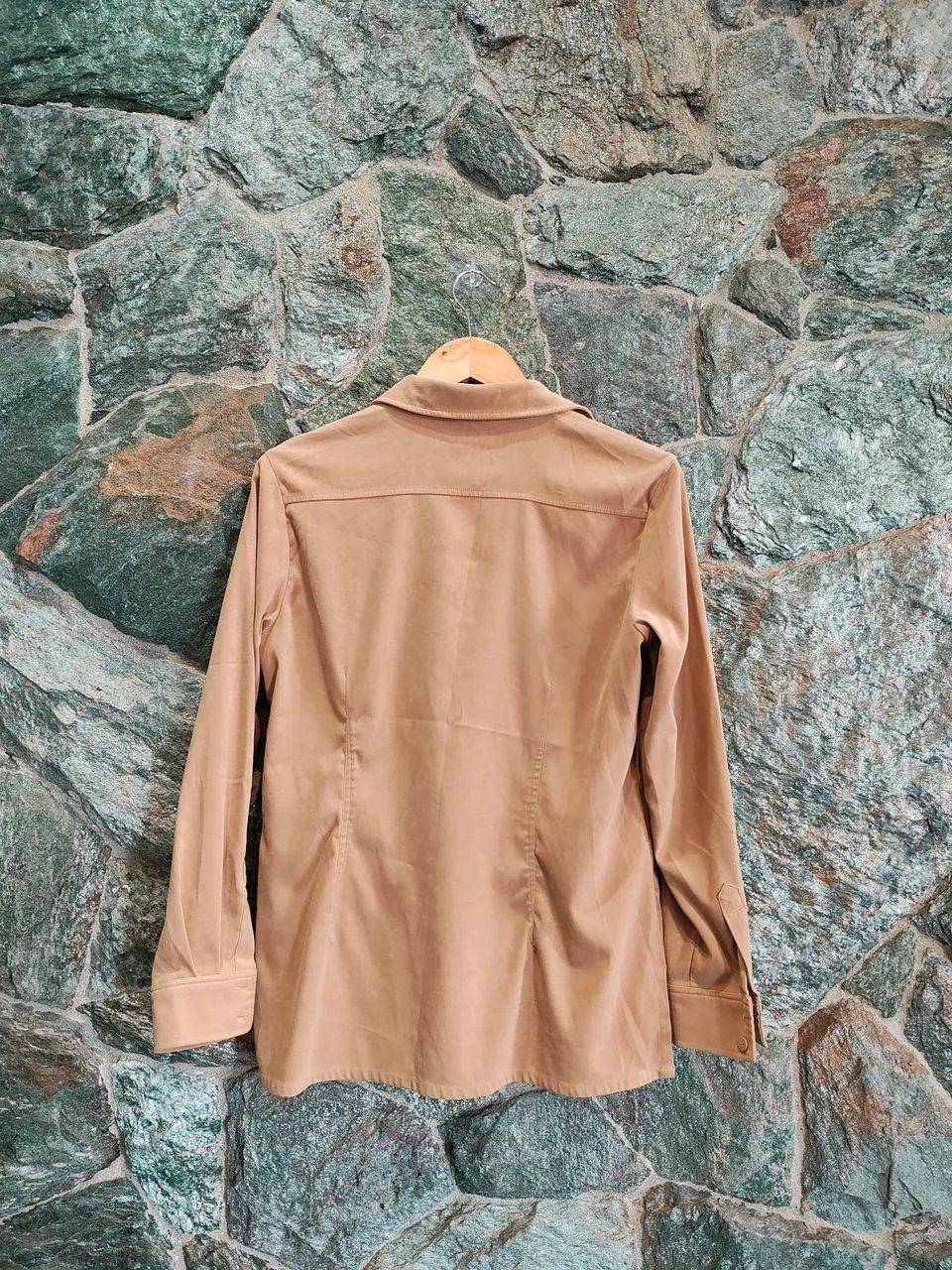 Camiseta feminina bege p - Foto 3