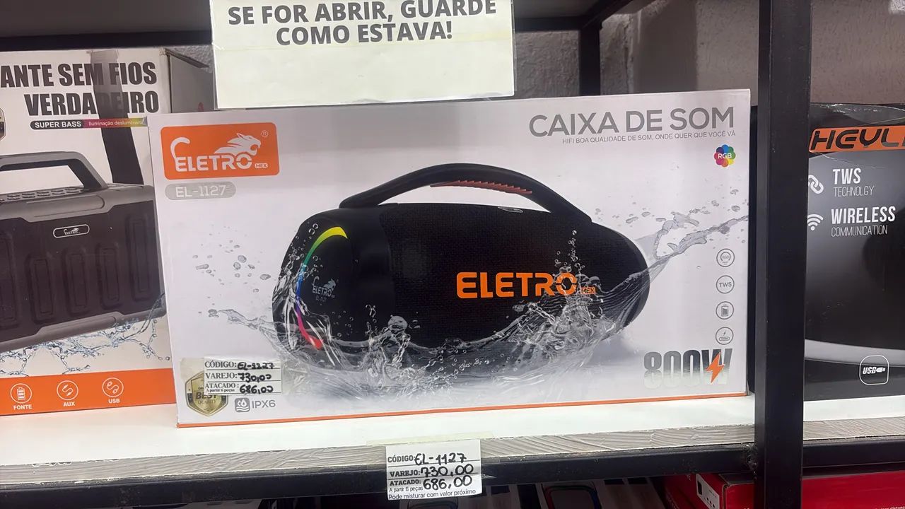 Caixa de som Eletro 800W - Frete Grátis!!!