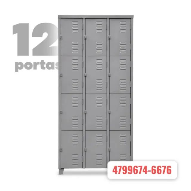 roupeiro de aço 12 portas 