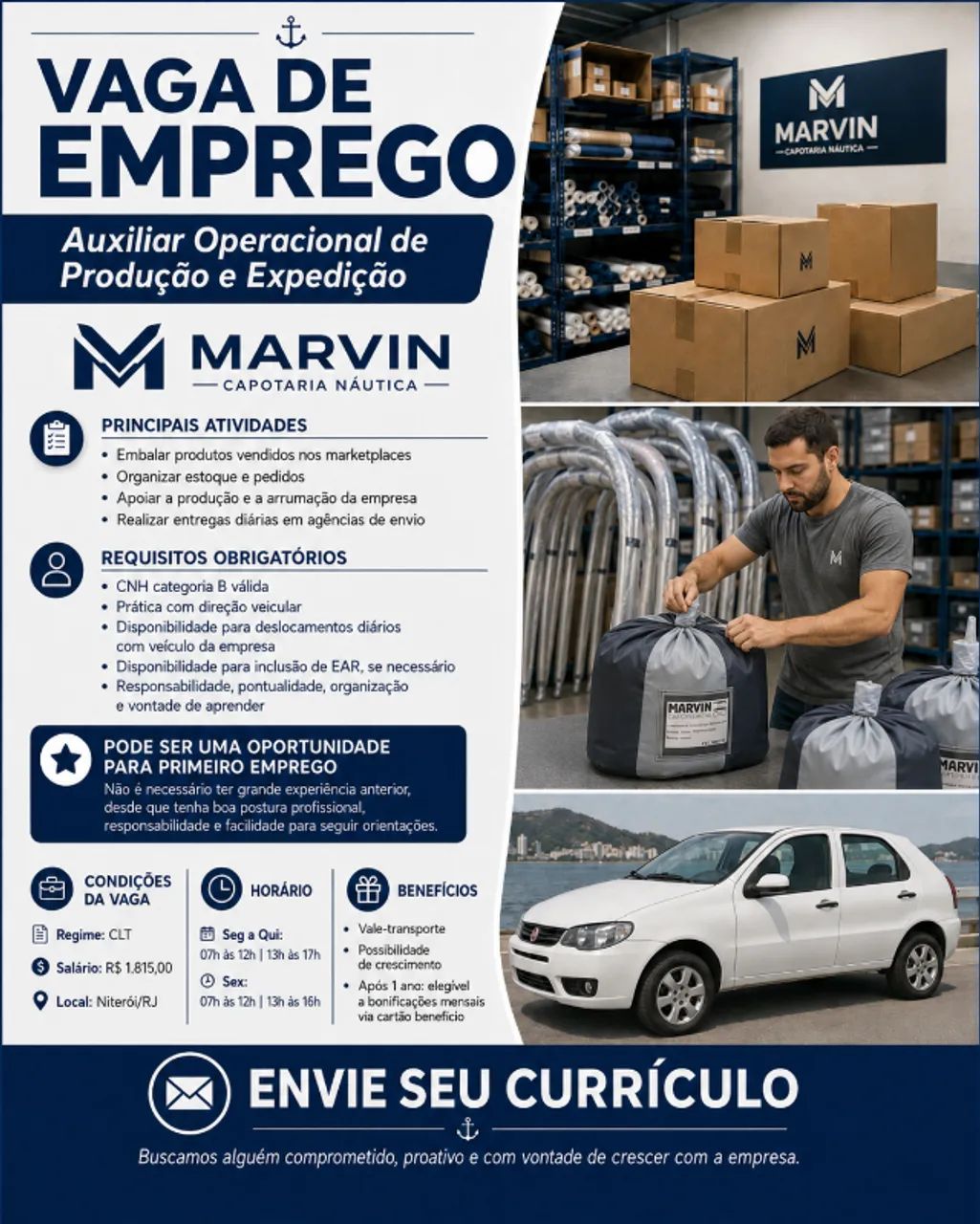 Auxiliar Operacional de Produção e Expedição