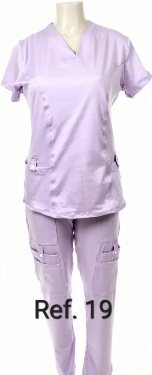 Scrub feminino e masculino malha tecnológica  - Foto 5