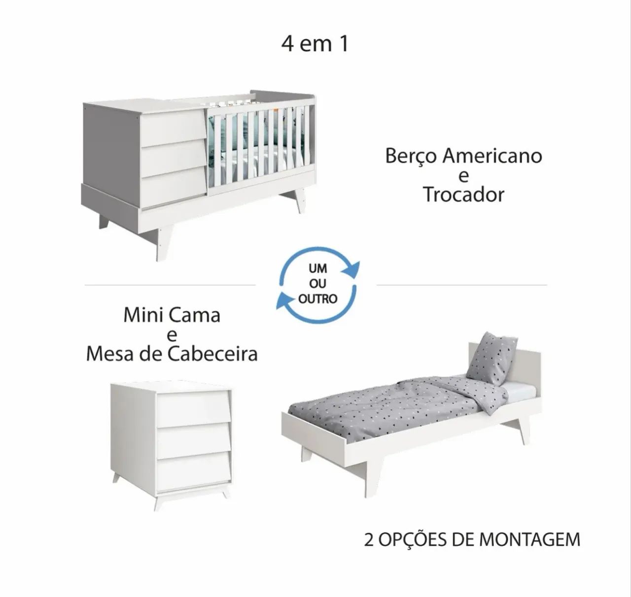 Berço Americano Multifuncional  - Foto 3