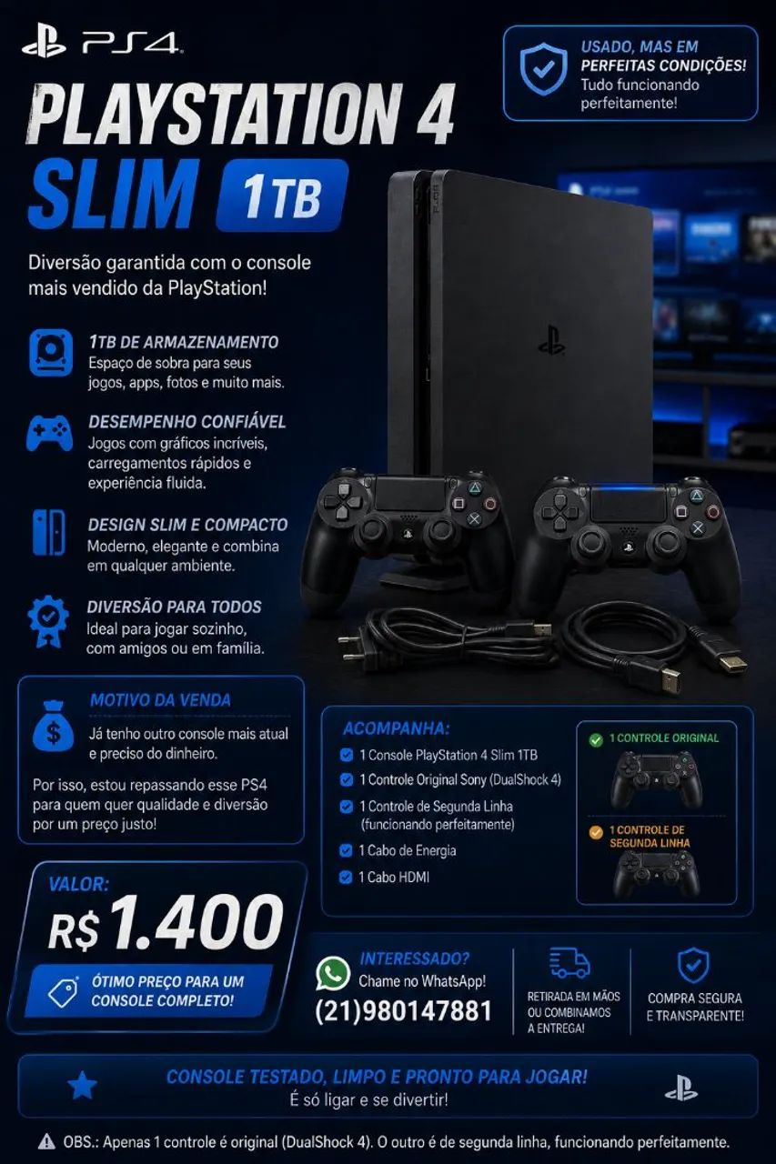 Ps4 slim 1TB