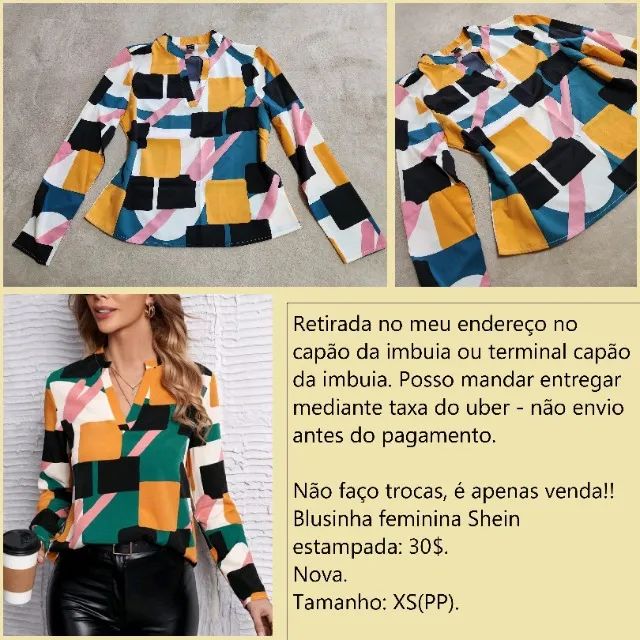 Blusinha estampada PP nova