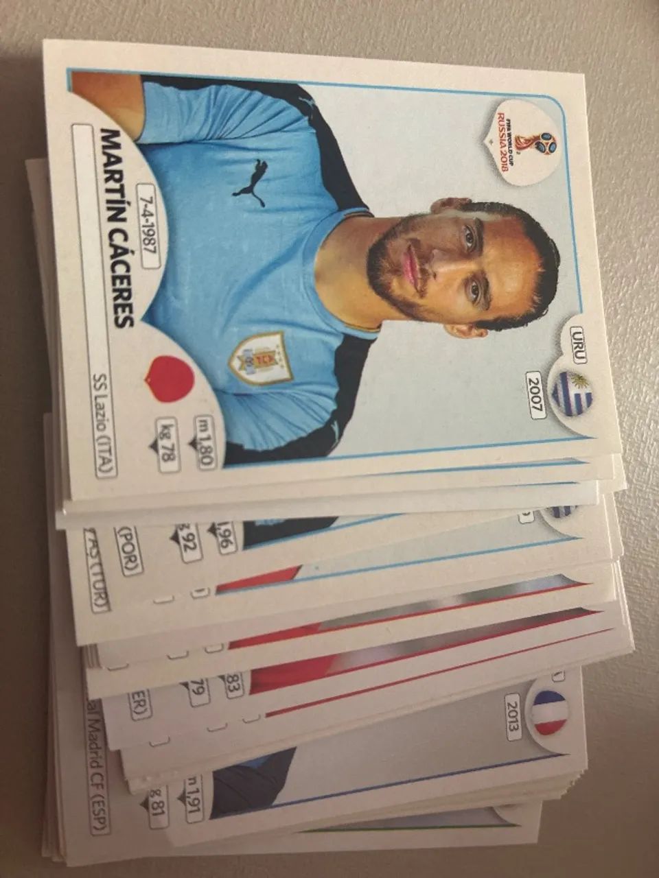 Figurinha copa 2018