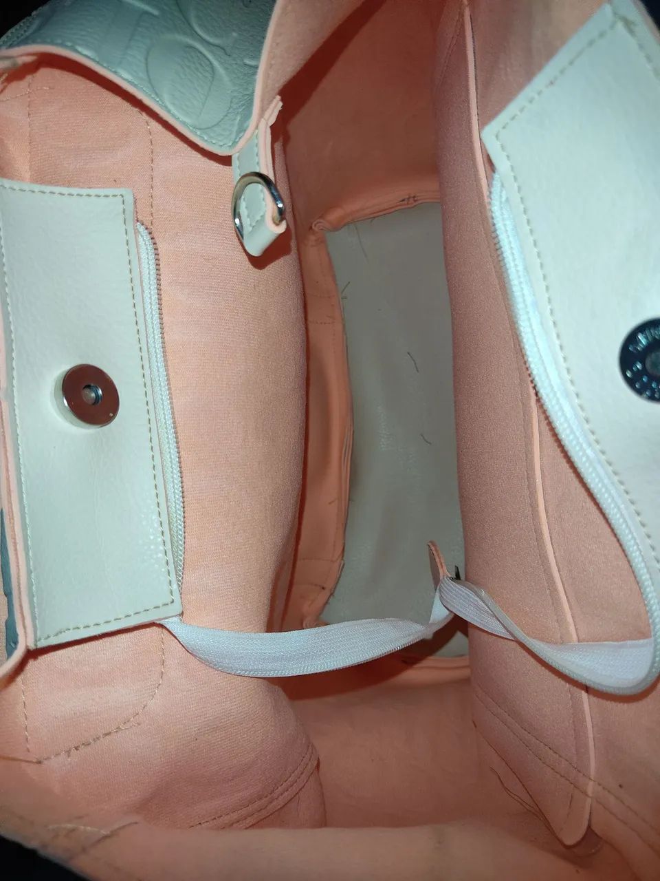 Mochila / bolsa colcci branca e rosa - Foto 3