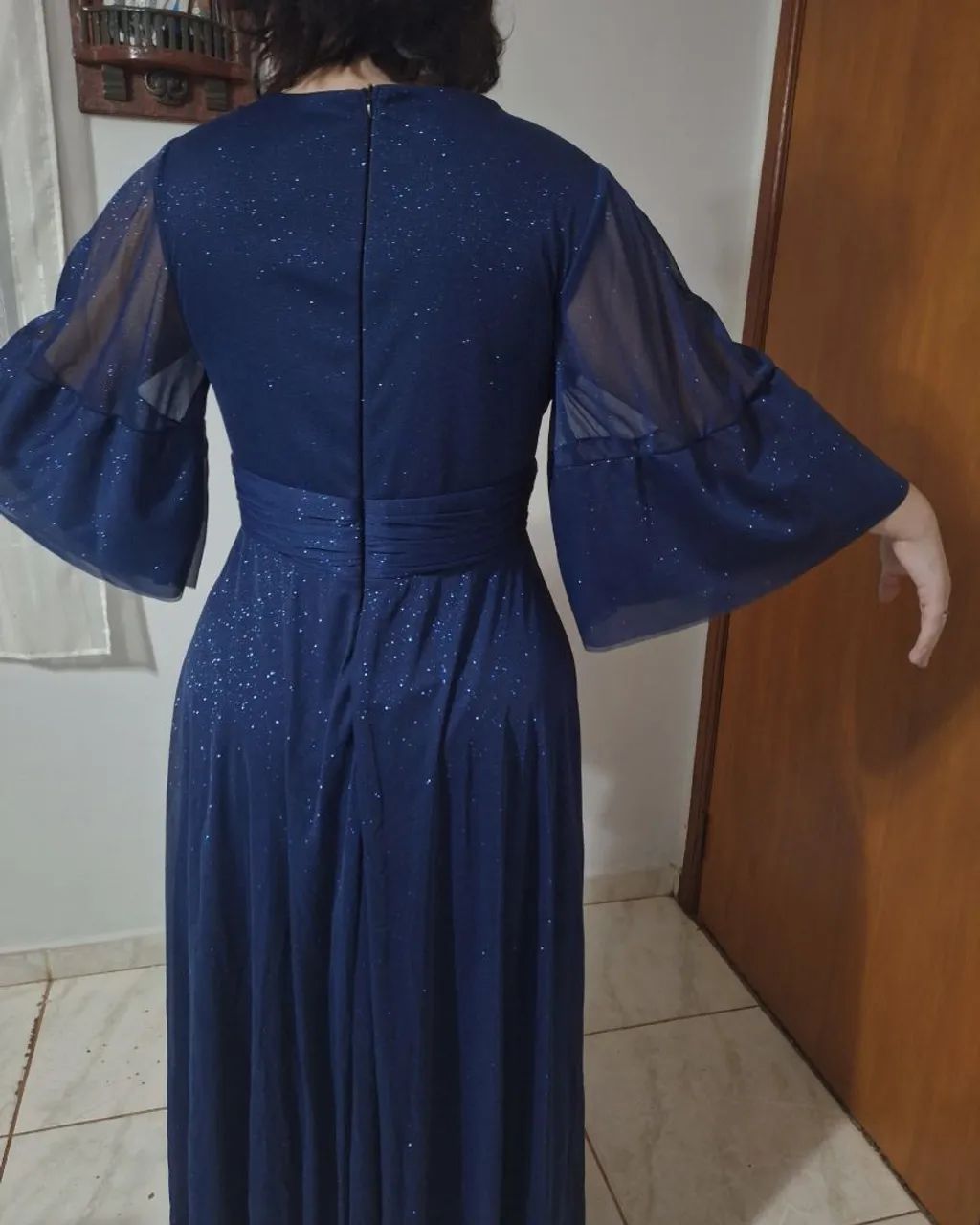 Vestido de festa Azul marinho  - Foto 4