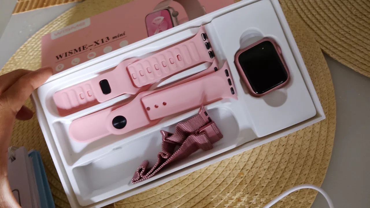 Relógio Smarth Rosa Feminino 