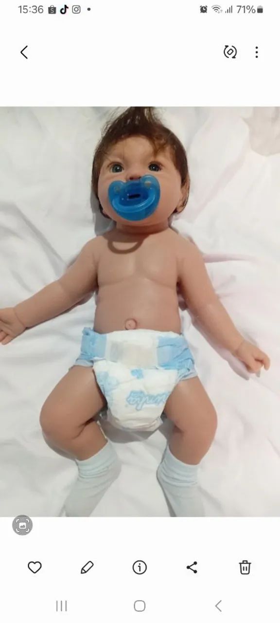 Vendo esse bebê de silicone sólido  - Foto 3