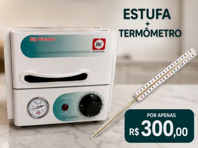 ESTUFA + TERMÓMETRO, CADEIRA CABELEREIRA PROFISSIONAL , E CARRINHO CABELEREIRA. - Foto 4