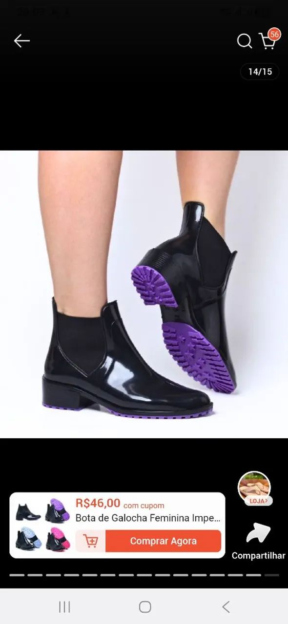 Bota galocha pvc NOVA