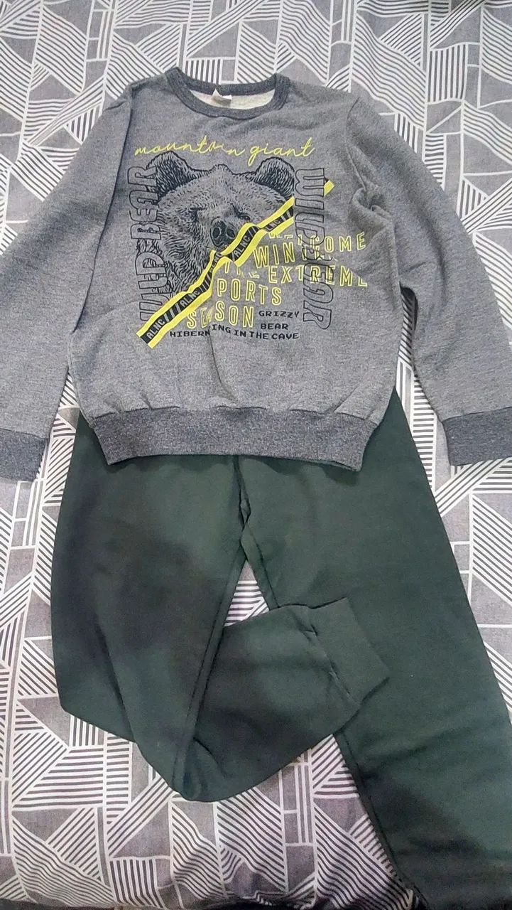 Conjunto de frio moletom 