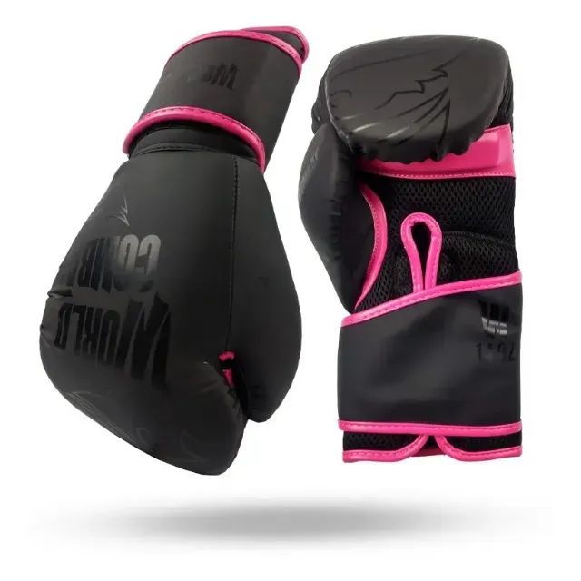 Luva World Combat Shock - Black Pink
