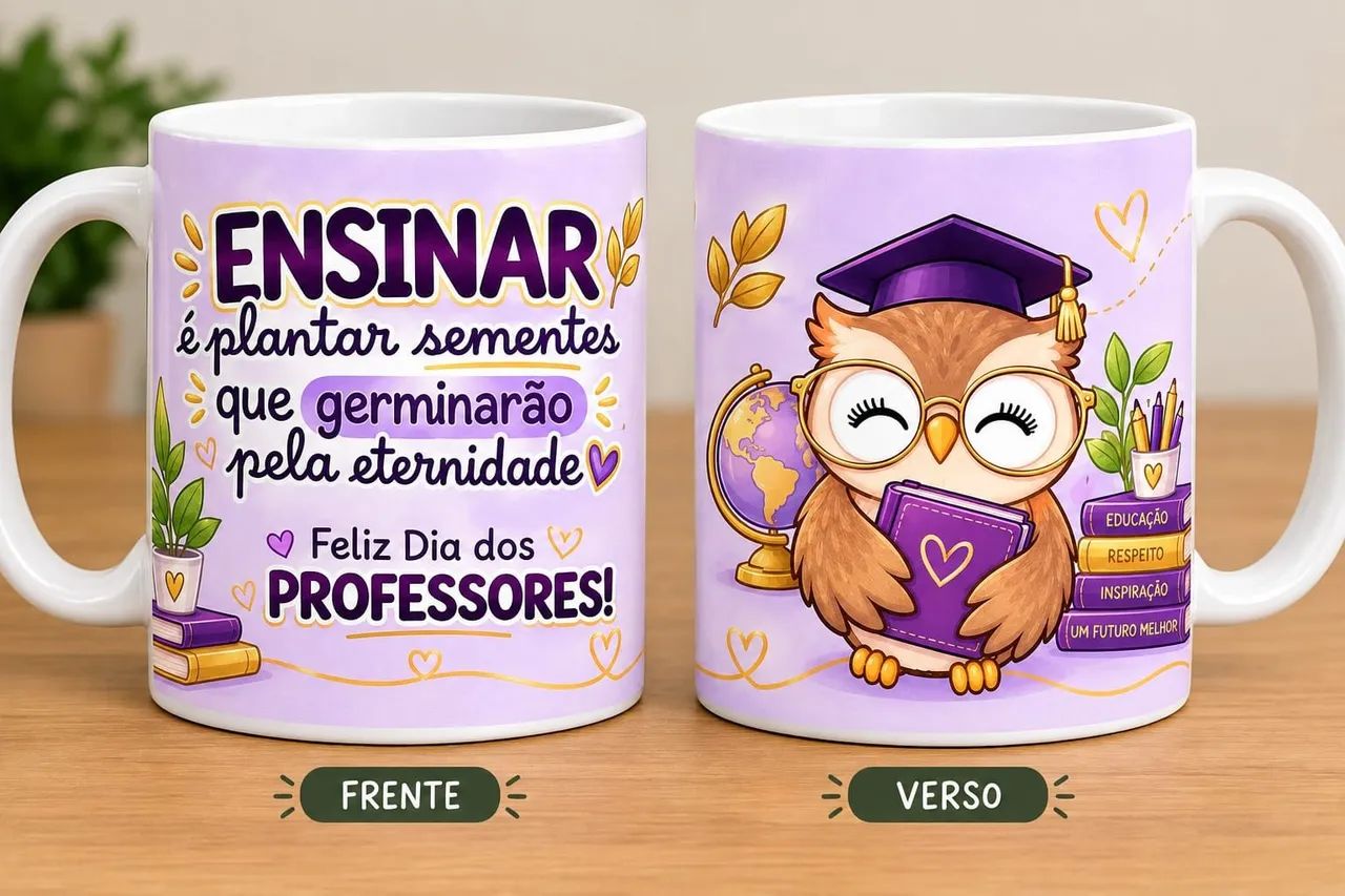 Caneca Personalizada Dia dos Professores - Presente Perfeito!