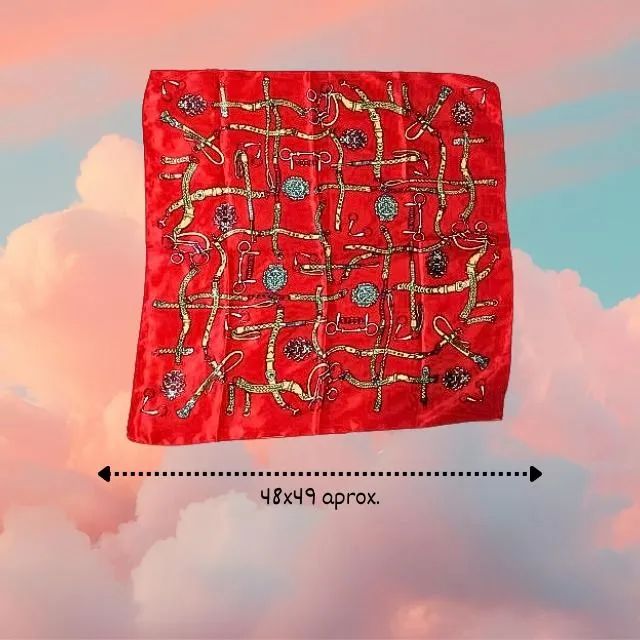 Bandana estampada cor vermelha  - Foto 2