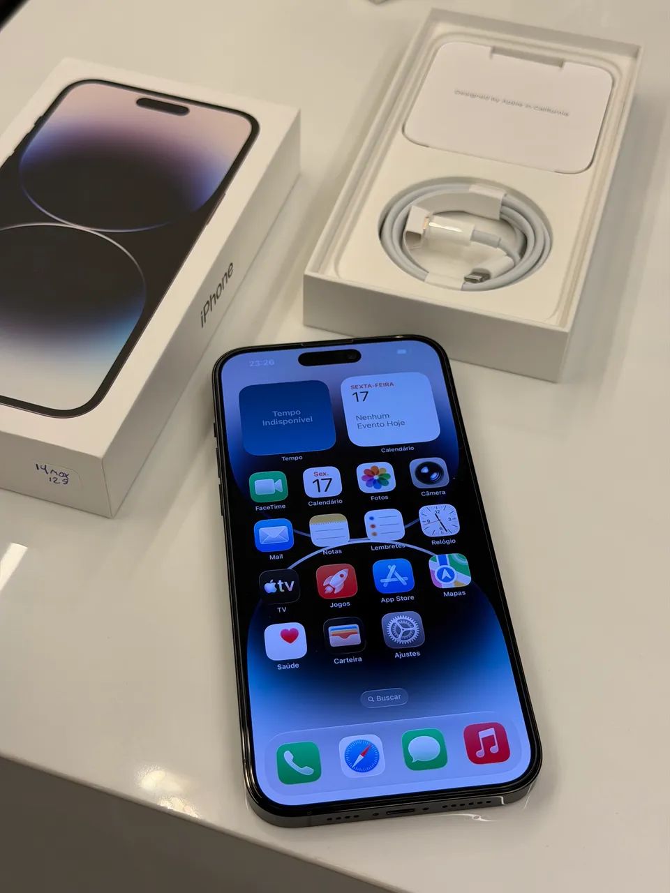 Vendo Iphone 14 PRO MAX 128GB Preto Espacial (Space Black). - Foto 4