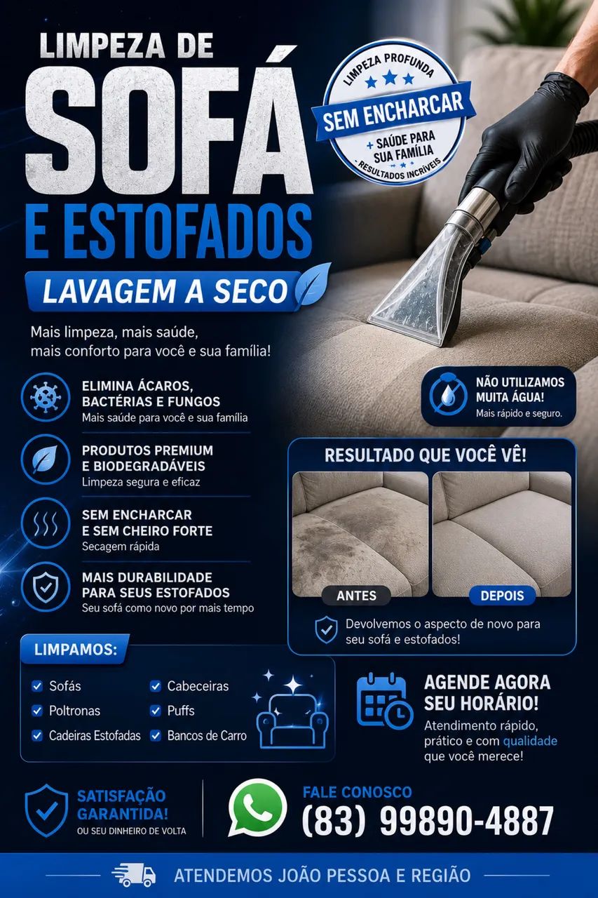 Lavagem de sofa a seco