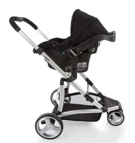 KIT carrinho, bebê conforto e base veicular - Travel System Sky INFANTI  - Foto 5
