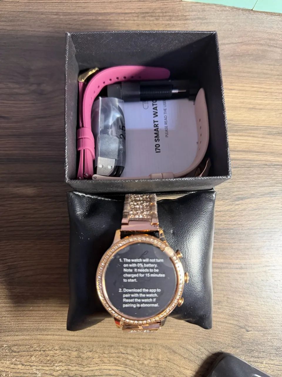 Smartwatch Feminino Rose Gold - Foto 2