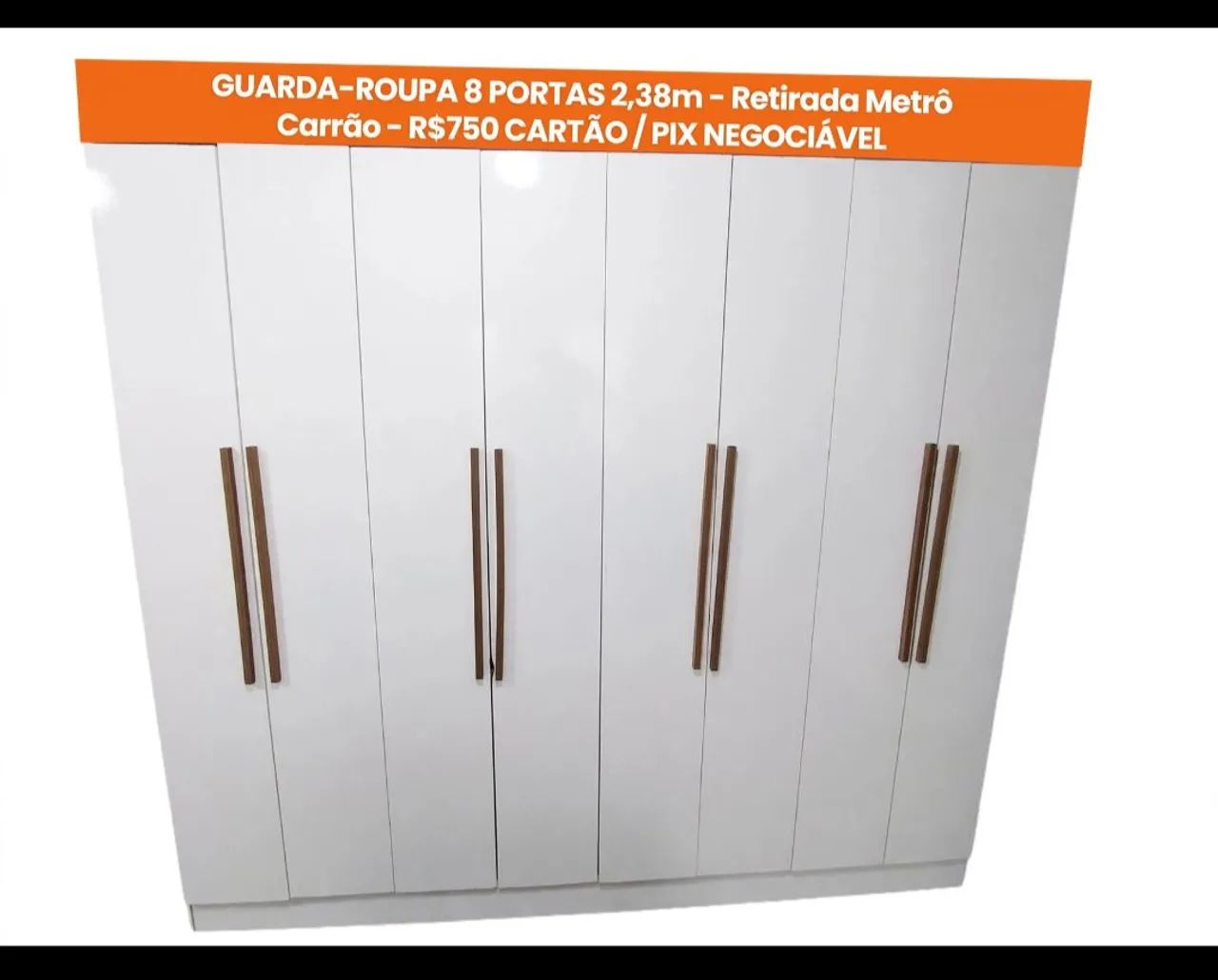 Guarda roupa 8 portas 