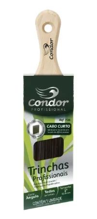 Trincha Angular Cabo Curto Pitchulinha 706 2 Condor - Foto 3