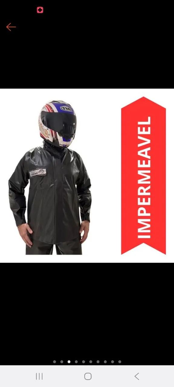 Capa chuva motoqueiro Reforçada - Foto 5