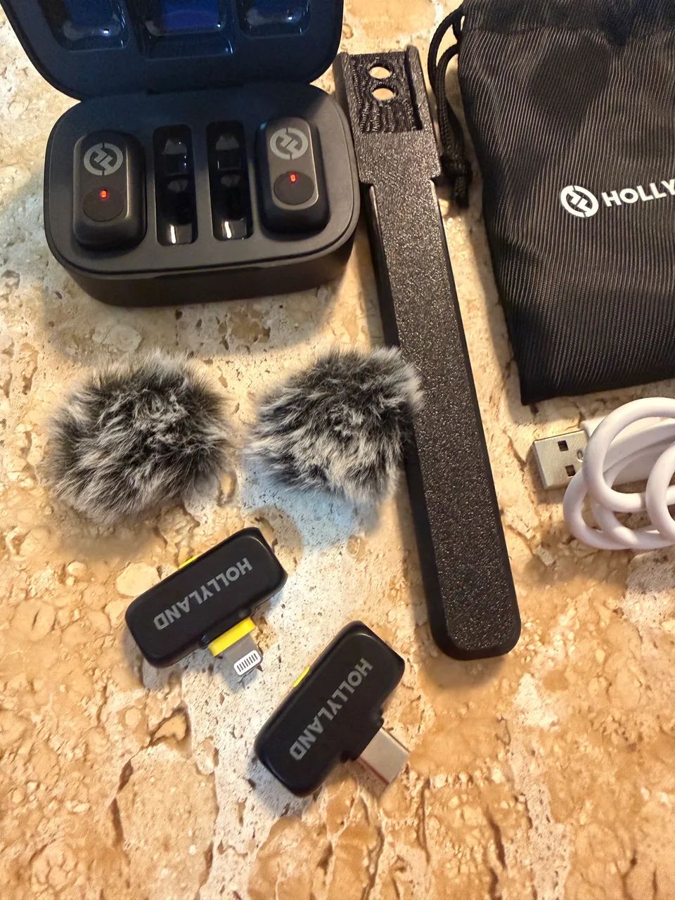 microfone hollyland lark a1 combo com entrada para IPhone e Android - Foto 3