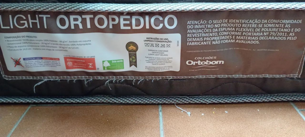 COLCHÃO ORTOPÉDICO ORTOBOM..