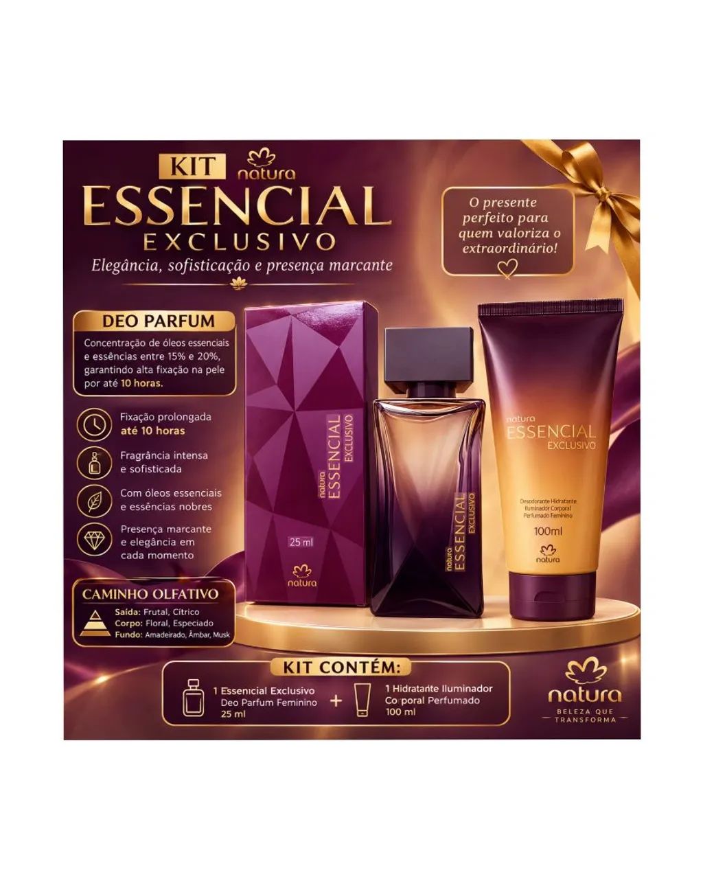 Kit Presente Essencial Exclusivo Natura
