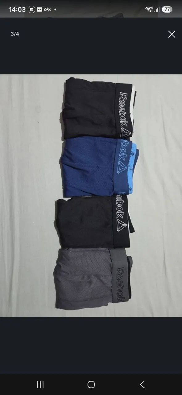 Cuecas Reebok originais EUA. - Foto 3