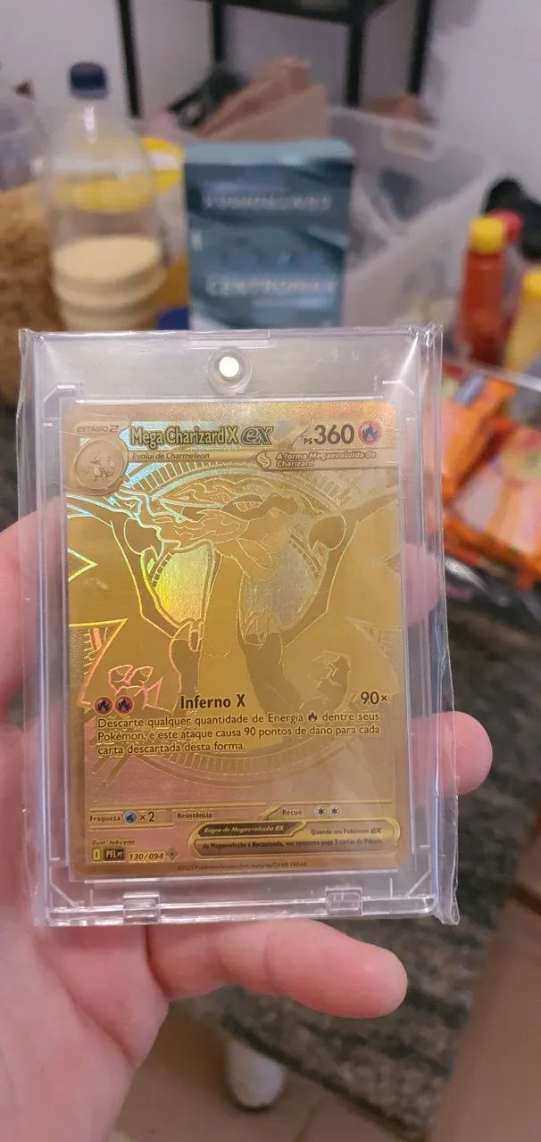 Mega charizard x ex dourado - Foto 2