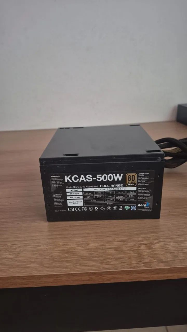 Fonte Aero Cool 500W Bivolt