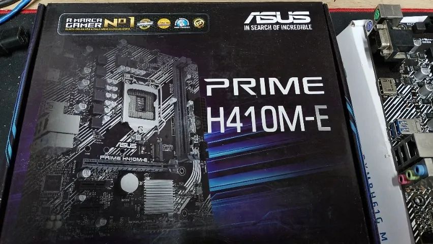 Placa mãe Asus H410M-E + Processador  I3 10100F 